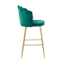 Shell Design Velvet Barkruk Groen 396377