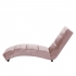 Chaise longue roze fluweel 387542