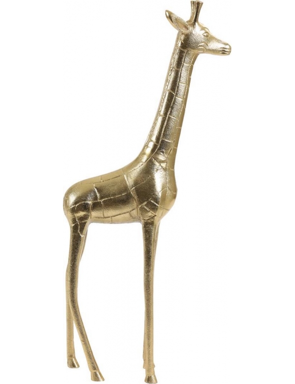 Ornament Giraffe goud 28x11x63 cm 7424185 