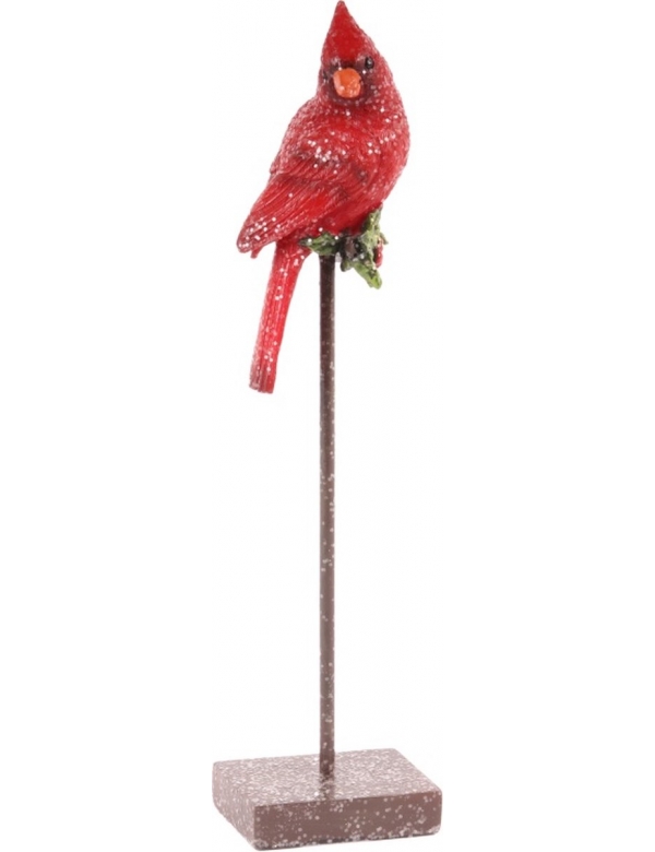 Decoratief beeld Kerstvogel 28cm Resin - 28x6.5x5 - polyresin 11263653