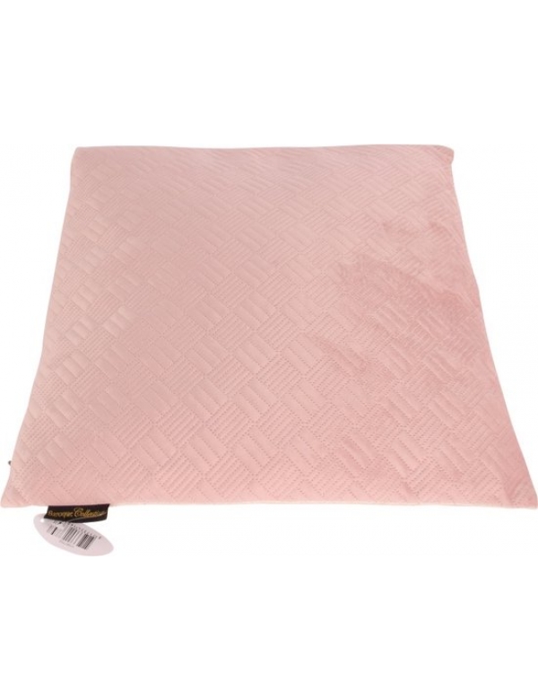 Sierkussen Velvet Woven Pattern Shell roze 45 Cm X 45 Cm 11587702