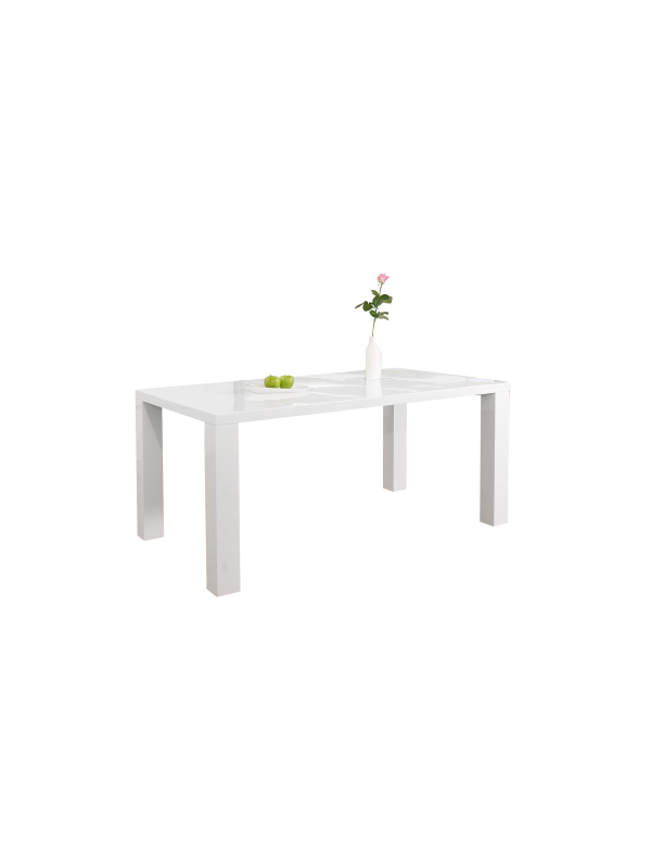 Eettafel 200x100x76 cm wit 399262