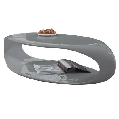 Salontafel 120x60x30 cm grijs glasvezel 395202