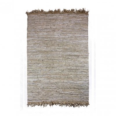 Altay vloerkleed leer, jute en katoen 160x230cm 7836031