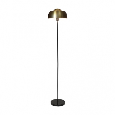 NOMAA vloerlamp in zwart en goud metaal met zijn marmeren poot h160cm 7822005