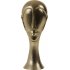Beeld Head Goud Metaal 11,5x10x28cm 7420085 