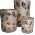 waxinelichthouder herfst dennenappel medium 12cm