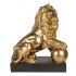 BEELD LEEUW 6PR3380  38*25*44 CM GOUDKLEURIG KUNSTSTOF