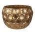 BLOEMPOTTEN 6Y4307 SET VAN 2 GOUDKLEURIG METAAL ROND PLANTENPOT PLANTENHOUDER