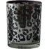 Waxinelichthouder zilver leopard medium 12 cm